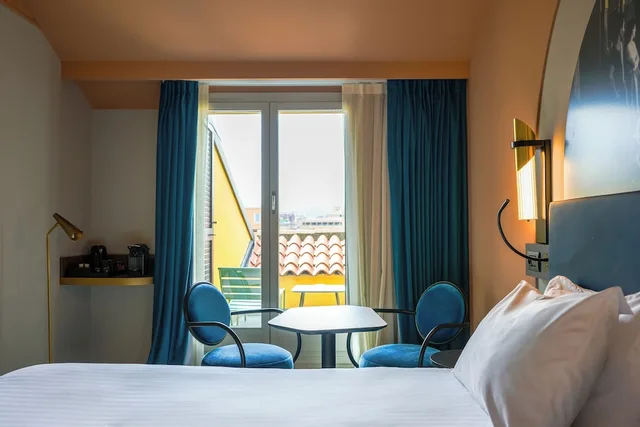 غرفة ديلوكس بسرير مزدوج بشرفة، MERCURE BOLOGNA CENTRO 3/5
