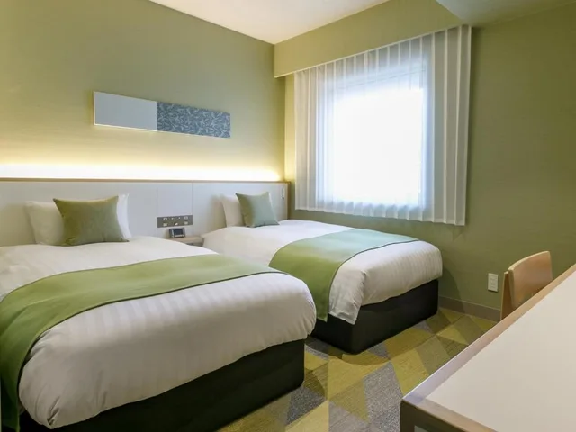 غرفة بسريرين منفصلين، Fukuoka U-Bell Hotel 4/10