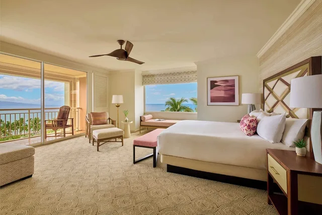 1 Bedroom, Honua Ula, Suite, King Bed, Ocean View, Sofa، Grand Wailea Maui, A Waldorf Astoria Resort 3/5