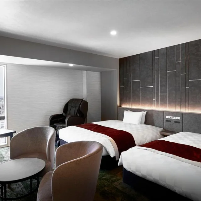 غرفة تنفيذية بسريرين منفصلين، Daiwa Roynet Hotel Kagoshima Tenmonkan PREMIER - former Daiwa Roynet Hotel Kagoshima Tenmonkan 7/10