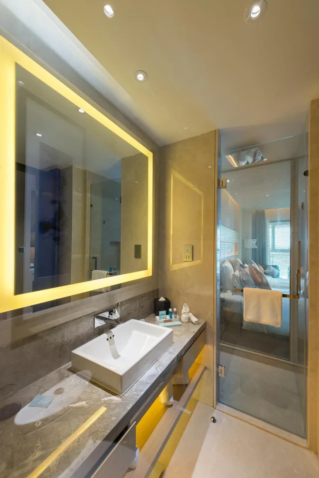 غرفة ديلوكس بسريرين منفصلين بإطلالة على البحيرة، Novotel Suzhou Sip 5/6