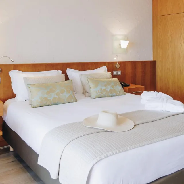 غرفة بريفيليج بسرير مزدوج أو سريرين منفصلين بإطلالة على البحر، Hotel Alivi 2/8