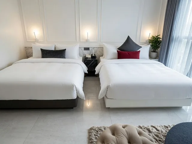 جناح ملكي بسريرين كوين مع أريكة بحوض استحمام، Hotel The May Jongno 2/10
