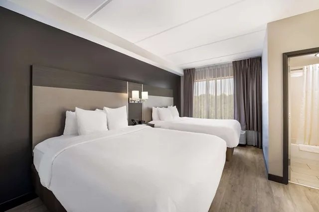 غرفة قياسية بسريرين كوين مع أريكة، Comfort Suites Northlake 2/4