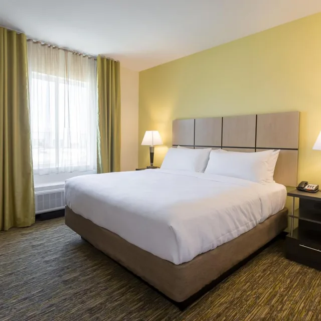 جناح بسرير كينج بغرفة نوم واحدة لذوي الإعاقة، CANDLEWOOD SUITES BUDA - AUSTIN SW 1/2