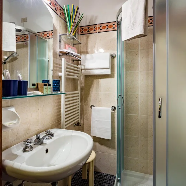 غرفة بسرير مزدوج أو سريرين منفصلين، Hotel Collodi 8/10