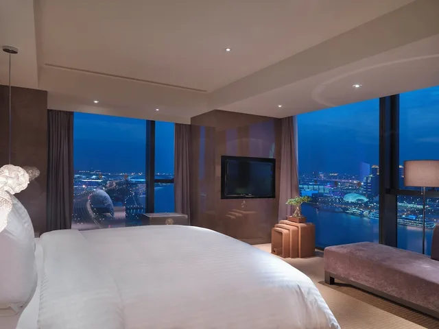 جناح استوديو بسرير فردي بإطلالة على النهر بغرفة نوم واحدة، Intercontinental Shanghai Expo Hotel 2/4