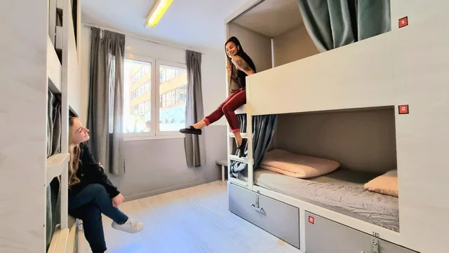 سكن مشترك مختلط بأربعة أسرّة، Hostel One Ramblas 3/3