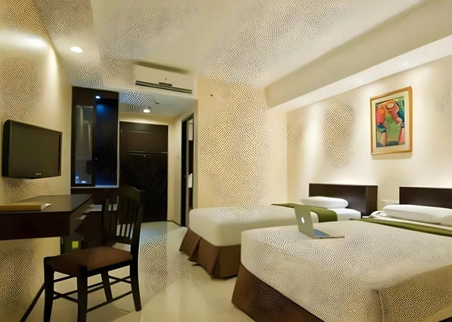 غرفة ديلوكس بسرير مزدوج وسرير فردي، M Citi Suites 1/1