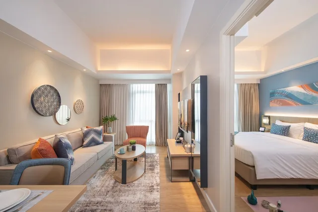 غرفة ديلوكس بسرير كينج بغرفة نوم واحدة، Citadines Roces Quezon City 3/3