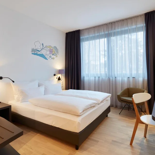 غرفة بسرير مزدوج، Hotel im Leskanpark 4/10