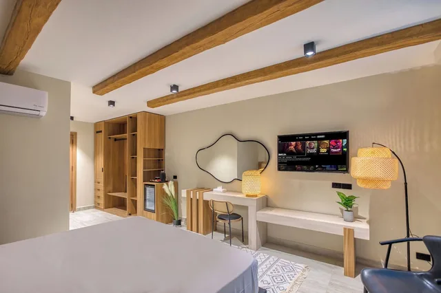 Deluxe Twin Room with Pyramids View، La Boutique Hotel - Vue Des Pyramides 3/4
