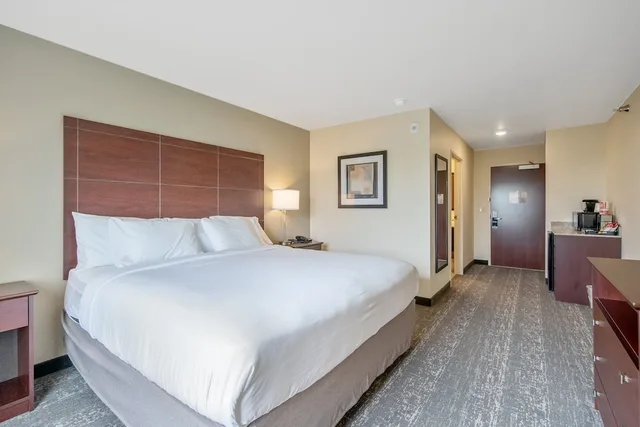 غرفة بسرير كينج بإطلالة على البحيرة لذوي الإعاقة، Cobblestone Hotel & Suites - Two Rivers 2/5