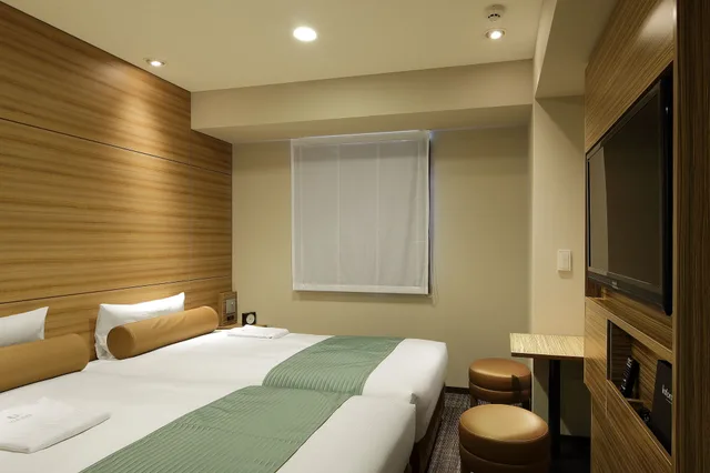 غرفة اقتصادية بسريرين منفصلين بغرفة نوم واحدة، Via Inn Nagoya Shinkansen Guchi 5/7