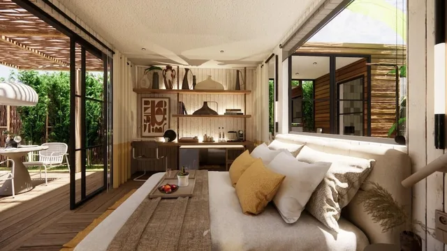 Design, Studio, Suite, King Bed, Sea View, Private Pool، Yazz Collective 8/10