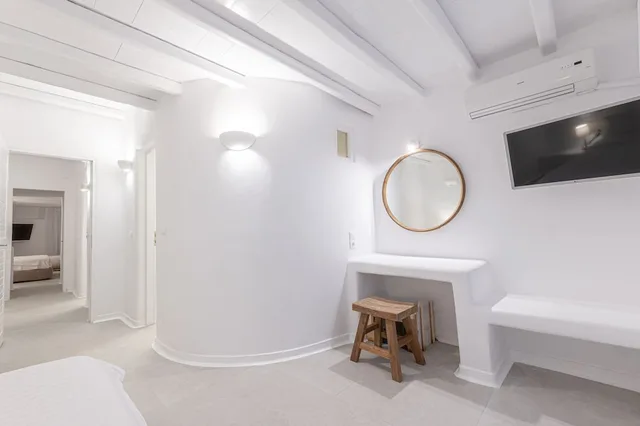 فيلا سوبيريور بسريرين منفصلين وسريرين كوين بـ3 غرف نوم مع أريكة بمسبح خاص، 9 Muses Villas Mykonos 4/6