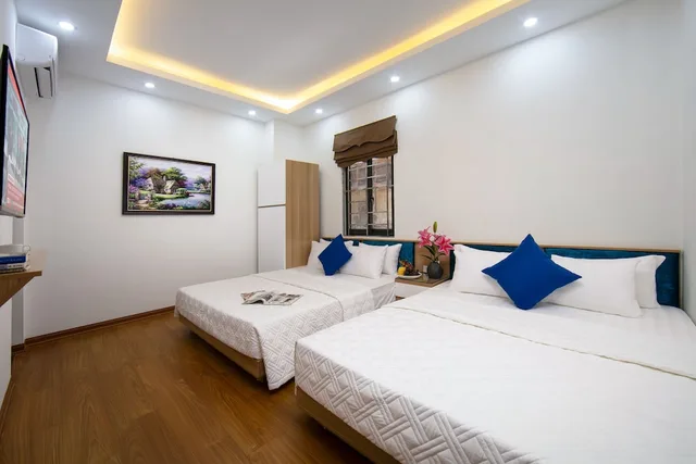 غرفة عائلية بسريرين مزدوجين، Hanoi Golden Hotel 1/3