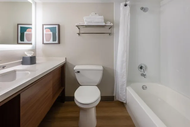 جناح بسريرين كوين بغرفة نوم واحدة مع أريكة، Holiday Inn Morgantown Reading Area 6/6