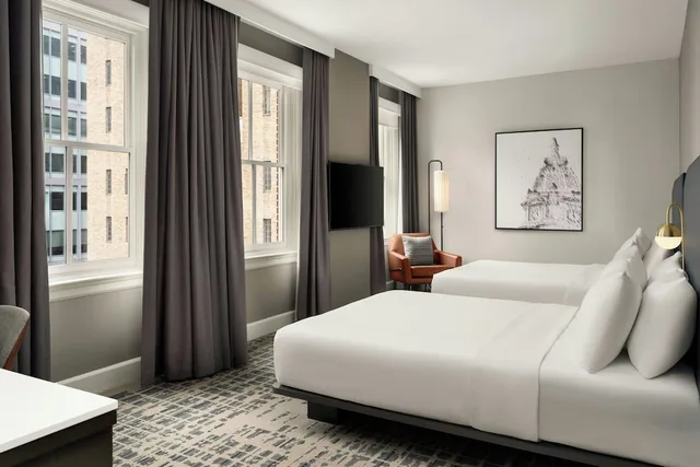 غرفة سوبيريور بسريرين كوين بإطلالة على المدينة، Le Meridien Philadelphia 2/6