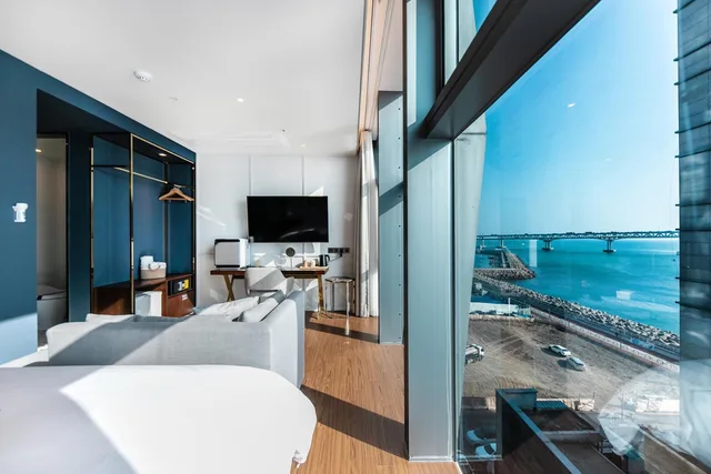 جناح جونيور بإطلالة جزئية على البحر، H Avenue Hotel Gwangali Beach 7/10