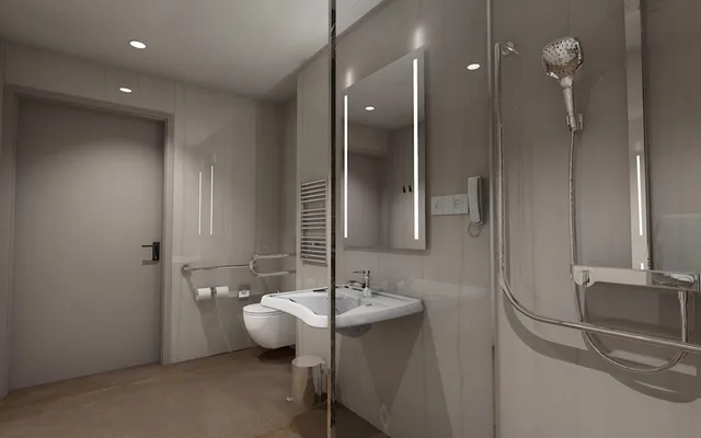 غرفة بسرير كينج لذوي الإعاقة، Ramada by Wyndham Zalau 4/4