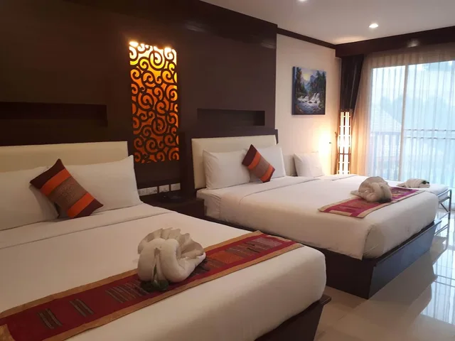 جناح عائلي بسريرين كوين بإطلالة على المسبح، Chivatara Resort And Bangtao Beach Resort Phuket 2/10