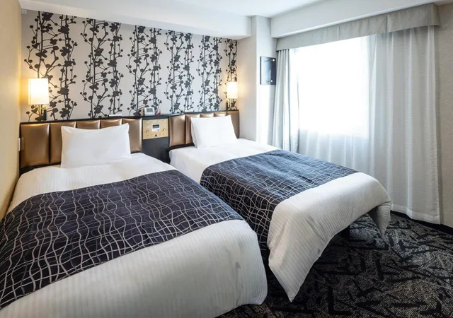 غرفة بسريرين منفصلين، Apa Hotel Niigata Furumachi 1/5