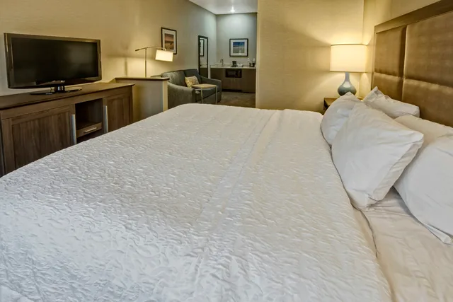 غرفة بسرير كينج مع أريكة، Hampton Inn Salt Lake City/Layton 2/3