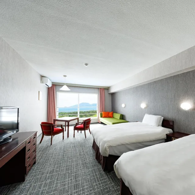 Deluxe, Twin Beds, Side View, Corner، Tsumagoi Prince Hotel 1/7