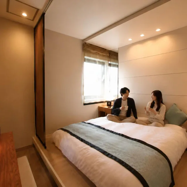 غرفة بسرير نصف مزدوج، My Hotel Ryugu 1/4