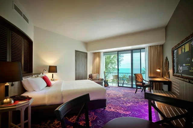 جناح استوديو بسرير مزدوج بإطلالة على البحر، Hard Rock Hotel Penang 2/4
