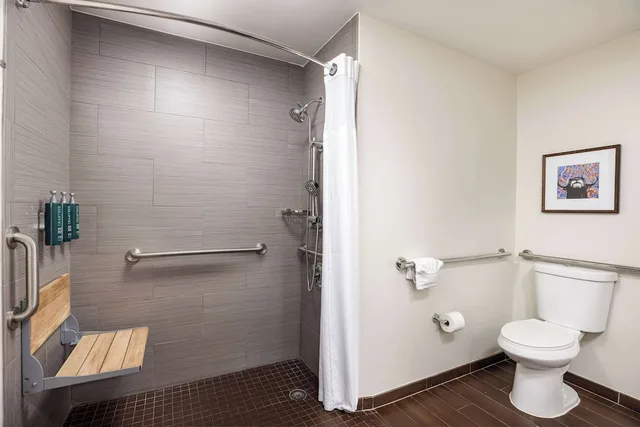 غرفة بسرير كينج بشرفة لذوي الإعاقة، DoubleTree Suites by Hilton Austin Downtown Capitol 5/8