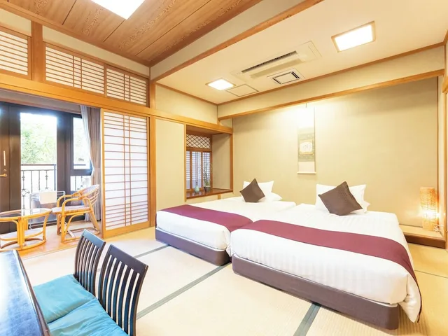 Connecting, Junior Suite, Traditional, Twin Beds, 2 Futon Beds, Outdoor Bath, Terrace, Livemax Resort Jyogasaki-Kaigan 1/7