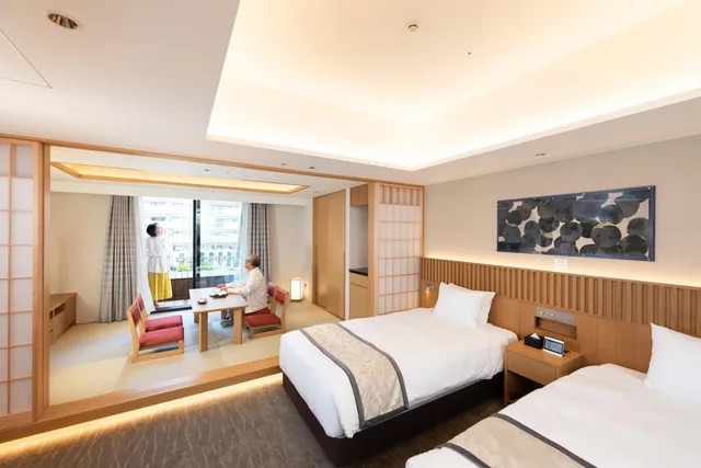 Semi Room, 2 Bedrooms, Japanese Western, 2 Semi Double Beds، Tokyo East Side Hotel KAIE 2/2