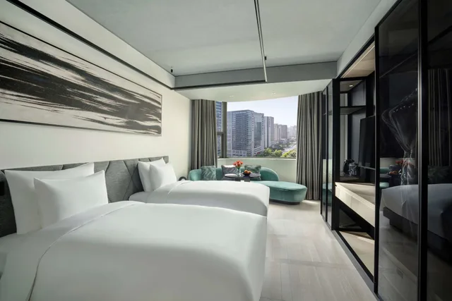 غرفة ديلوكس بسريرين منفصلين، Kempinski Hotel Chengdu 2/10