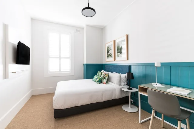 غرفة بسرير مزدوج بحمام مشترك، The Baxley Bondi 3/10