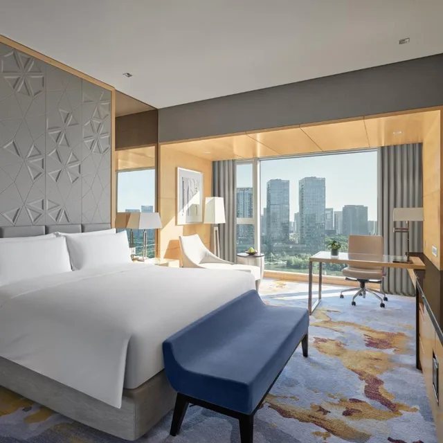 جناح بسرير كينج بغرفة نوم واحدة مع دخول صالة النادي، Intercontinental Ningbo 3/5