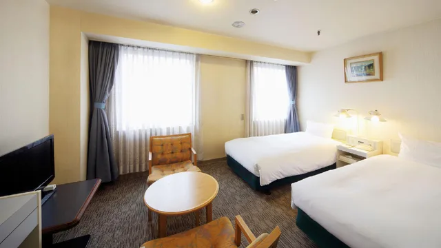 غرفة قياسية بسريرين منفصلين للمدخنين، Asahikawa Toyo Hotel 1/1