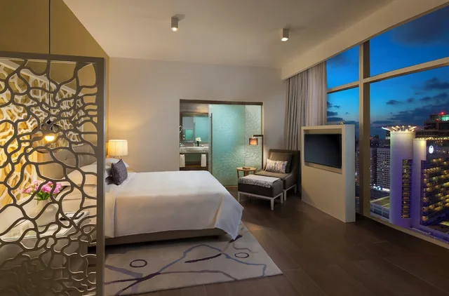 شقة بسريرين منفصلين وسريرين كينج بإطلالة على البحر بـ3 غرف نوم، Beach Rotana Residences 3/8