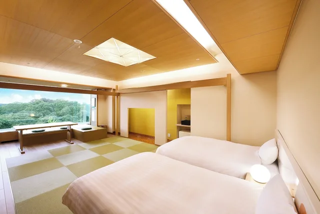 Japanese, Type C, Twin Beds, 3 Futon Beds, Modern Floor، Kikusuitei (Chugoku Kappo Ryokan Kikusuitei) 1/2
