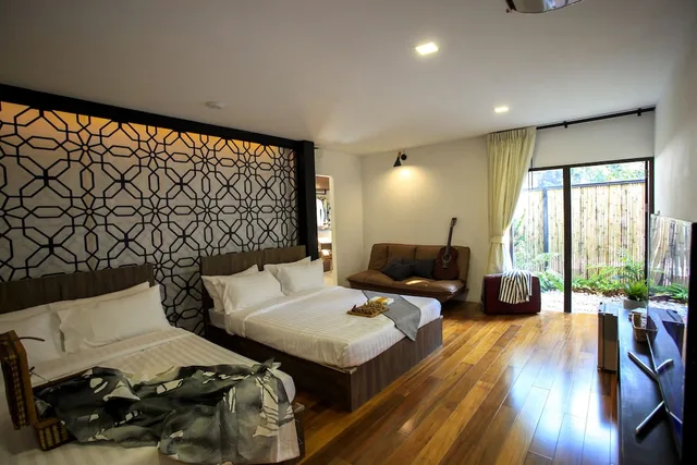جناح استوديو عائلي بسريرين كوين مع أريكة، Siam Nitra Boutique Hotel 1/8