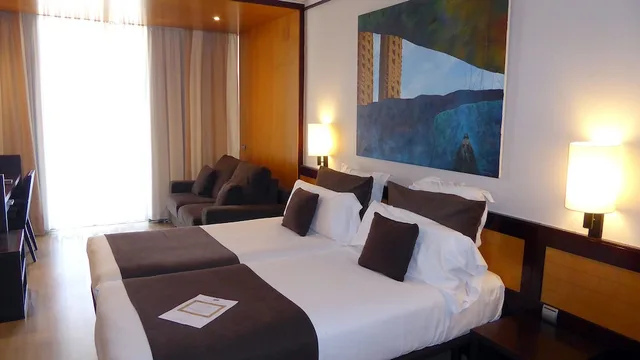 غرفة ديلوكس بسرير فردي بإطلالة على البحر بشرفة، Hotel Estela Barcelona 5/7