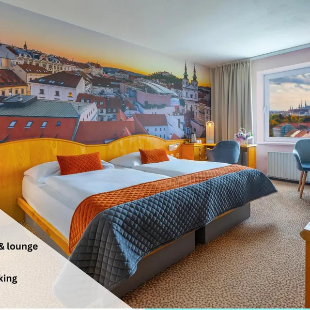 غرفة تنفيذية تنفيذية بسرير مزدوج مع دخول الصالة، Cosmopolitan Bobycentrum - Czech Leading Hotels 3/6
