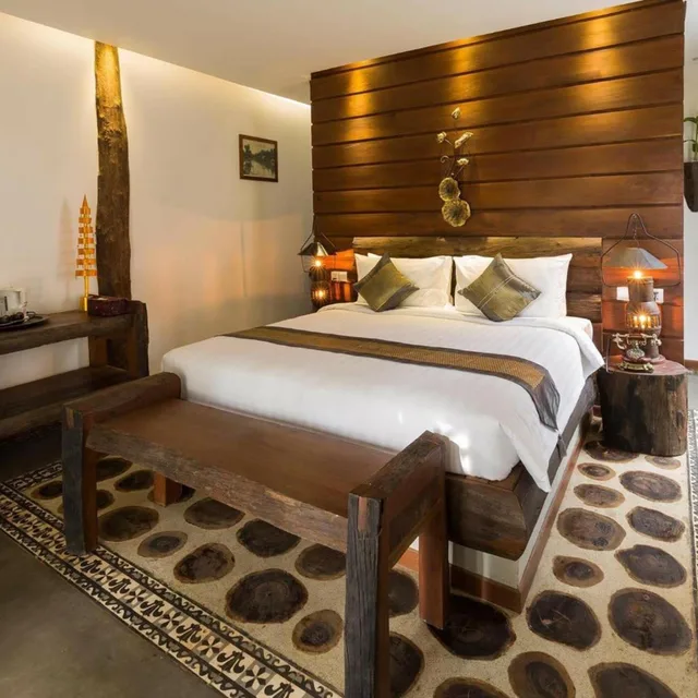غرفة بريميير ديلوكس بسرير مزدوج بشرفة، JAVA WOODEN VILLA 4/9