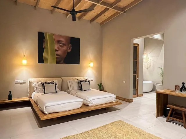 فيلا عائلية بغرفتي نوم بمسبح خاص، Upendo Beach Boutique Hotel 1/2