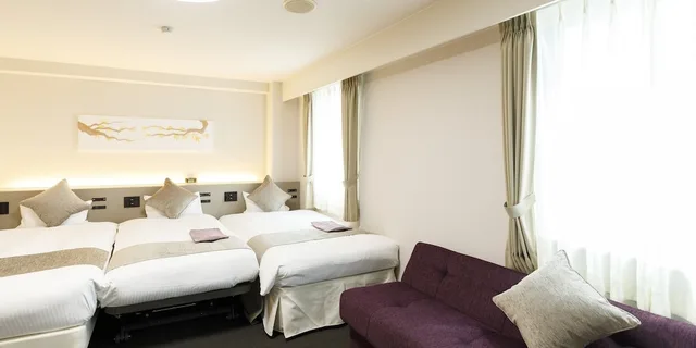 غرفة ثلاثية بسريرين منفصلين مع سرير سحّاب إضافي، Tabist Inuyama Miyako Hotel 2/6