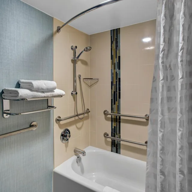 غرفة بسرير كينج بحوض استحمام لذوي الإعاقة، Hyatt Place Atlanta/Alpharetta/Windward Parkway 4/4