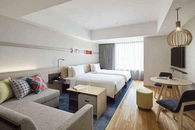 استوديو بسريرين منفصلين مع أريكة بمطبخ، Hyatt House Kanazawa 3/9