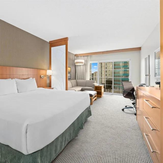 غرفة بسرير كينج بإطلالة جزئية على البحر، Hyatt Place Ocean City Oceanfront 1/3