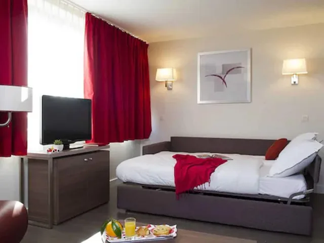 شقة بسريرين منفصلين وسرير كوين بغرفة نوم واحدة مع سرير سحّاب إضافي، City O Appart Hotel 2/10